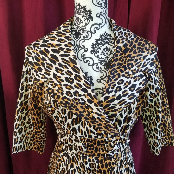 Sz 8 Trashy Diva Courtney coat leopard print - Picture 3 of 5